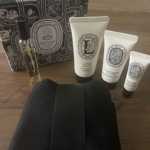 All lotions are unused. One single spray of perfume used.